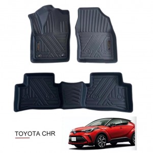 All New Car Floor Mats Custom TPE Rubber 3D Car Floor Liners All Weather For Toyota CH-R 2021